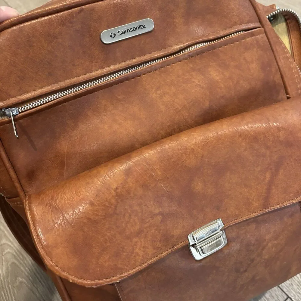 Vintage Samsonite‎ Sonora Shoulder Bag Brown Overnight Carry-On Luggage